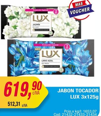 Maxiconsumo JABON TOCADOR LUX 3x125g oferta