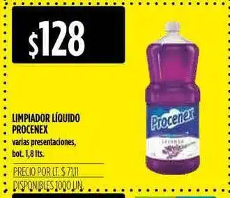 Supermercados Vea Limpiador Líquido Procenex 1,8lts oferta