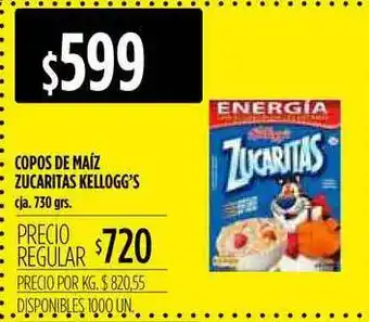 Supermercados Vea Copos De Maíz Zucaritas Kellogg's 730grs oferta