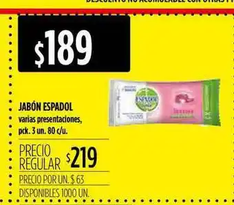 Supermercados Vea Jabón Espadol oferta