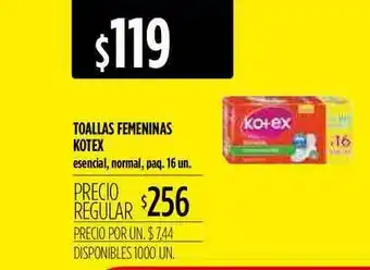 Supermercados Vea Kotex Toallas Femeninas oferta