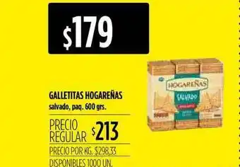 Supermercados Vea Galletitas Hogareñas 600grs oferta