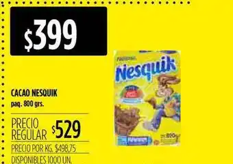 Supermercados Vea Nesquik Cacao 800grs oferta