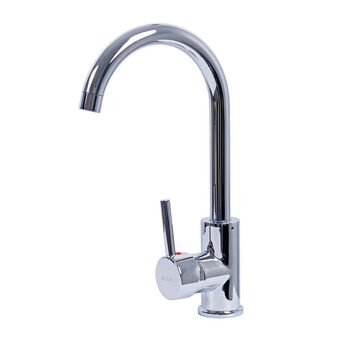 Frávega Canilla monocomando móvil silver oferta