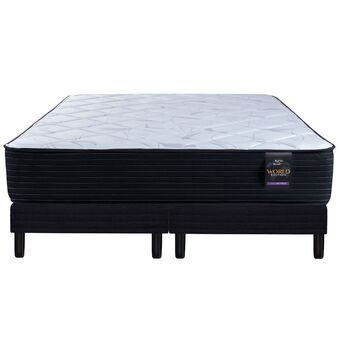Frávega Conjunto sommier y colchón de resortes king koil evolution 160 x 200 cm oferta