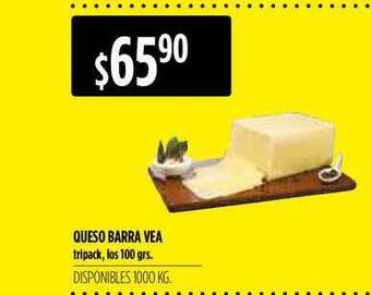 Supermercados Vea Queso Barra Vea oferta