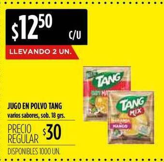 Supermercados Vea Jugo En Polvo Tang 18grs oferta