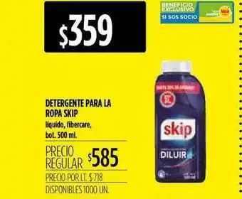 Supermercados Vea Skip Detergente Para La Ropa 500ml oferta
