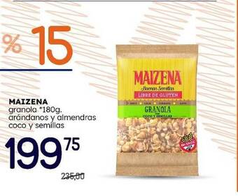 Supermercados Monarca Maizena Granola Arándanos Y Almendras Coco Y Semillas oferta