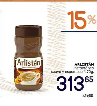 Supermercados Monarca Arlistán Instantáneo Suave Y Espumoso 170g oferta