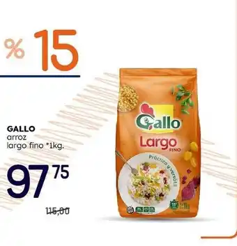 Supermercados Monarca Gallo Arroz Largo Fino 1kg oferta