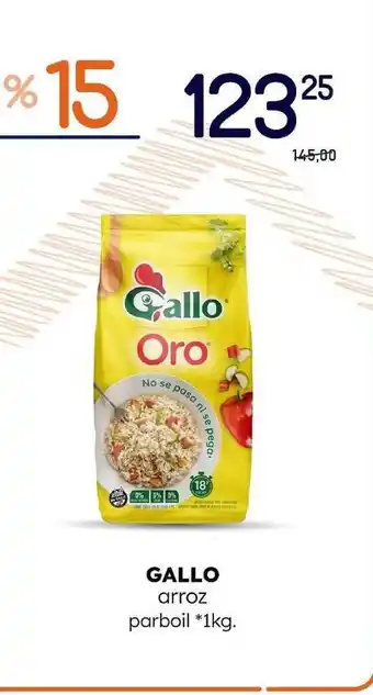 Supermercados Monarca Gallo Arroz Parboil 1kg oferta
