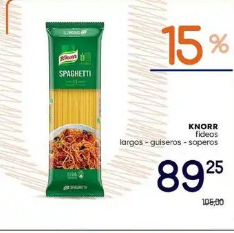 Supermercados Monarca Knorr Fideos Largos - Guiseros - Soperos oferta