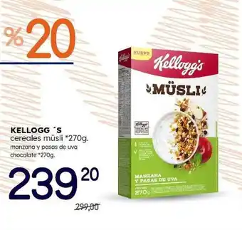 Supermercados Monarca Kellogg's Cereale Müsli 270g oferta