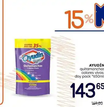 Supermercados Monarca Ayudín Quitamanchas Colores Vivos 650ml oferta