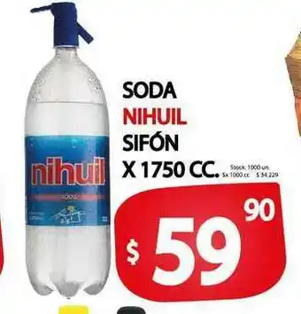 Supermercados Mariano Max Soda Nihuil Sifón x 1750cc oferta