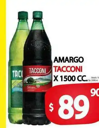 Supermercados Mariano Max Amargo Tacconi x 1500 cc oferta