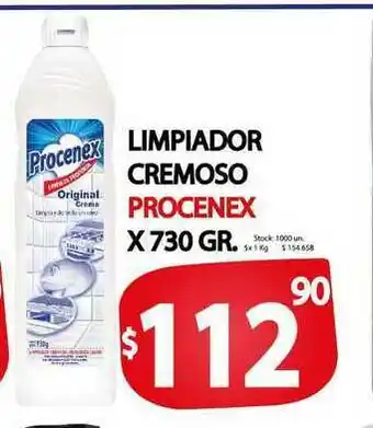 Supermercados Mariano Max Limpiador Cremoso Procenex x 730 gr oferta