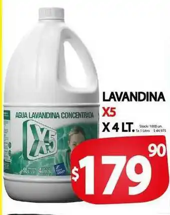 Supermercados Mariano Max Lavandina X5 x 4 lt oferta