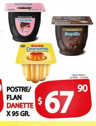 Postre Flan Danette x 95 gr
