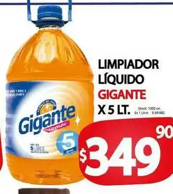 Supermercados Mariano Max Limpiador Líquido Gigante x 5 lt oferta