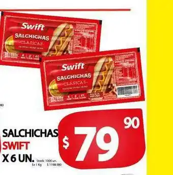 Supermercados Mariano Max Salchichas Swift x 6 un oferta