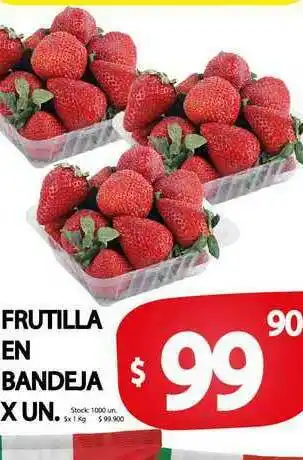 Supermercados Mariano Max Frutilla En Bandeja x un oferta