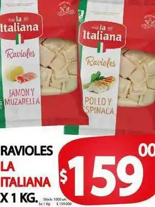 Supermercados Mariano Max Ravioles La Italiana x 1 kg oferta