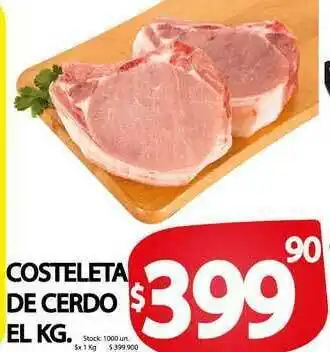 Supermercados Mariano Max Costeleta De Cerdo el kg oferta