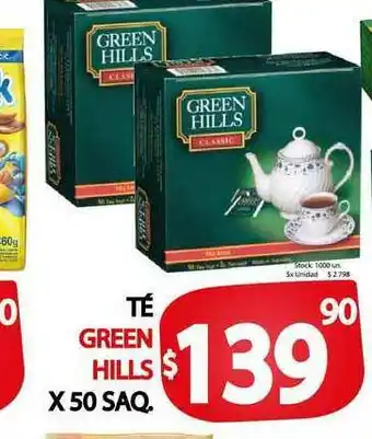 Supermercados Mariano Max Thé Green Hills x 50 saq oferta