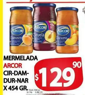 Supermercados Mariano Max Mermelada Arco Cir-dam-dur-nar x 454 gr oferta