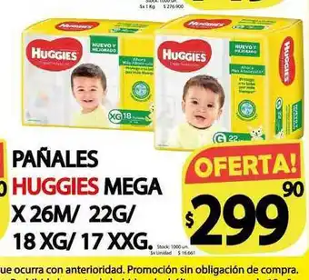 Supermercados Mariano Max Pañales Huggies Mega oferta
