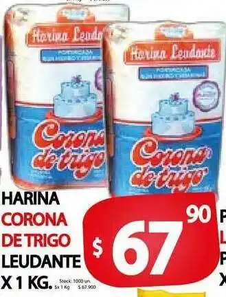 Supermercados Mariano Max Harina Corona De Trigo Leudante x 1 kg oferta