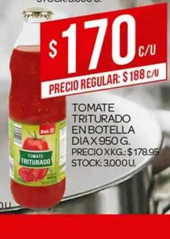 Supermercados DIA Tomate Triturado En Botella Dia x 950 g oferta