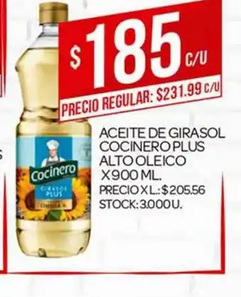 Supermercados DIA Acetie De Girasol Cocinero Plus Alto Oleico x 900 ml oferta