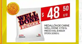 Supermercados DIA Medallón De Carne Well Done x 112 g oferta