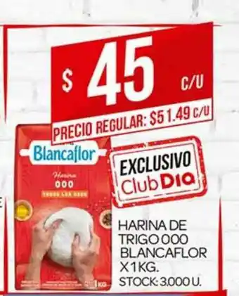 Supermercados DIA Harina De Trigo 000 Blancaflor oferta