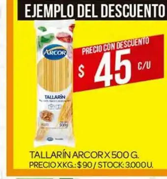 Supermercados DIA Tallarín Arcor x 500 g oferta