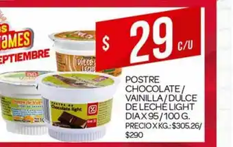 Supermercados DIA Postre Chocolate Vainilla Dulce De Leche Light Dia x 95/100 g oferta