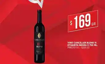 Supermercados DIA Vino Canciller Blend Iii Etiqueta Negra x 750 ml oferta