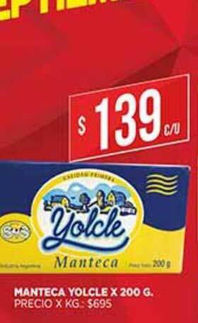 Supermercados DIA Manteca Yolcle x 200 g oferta