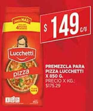 Supermercados DIA Premezcla Para Pizza Lucchetti x 850 g oferta