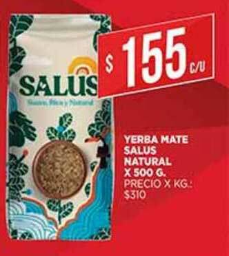 Supermercados DIA Yerba Mate Salus Natural x 500 g oferta