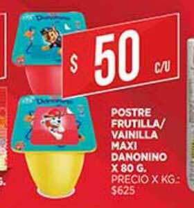 Supermercados DIA Postre Frutilla Vainilla Maxi Danonino x 80 g oferta