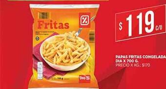 Supermercados DIA Papas Fritas Congelada Dia x 700 g oferta