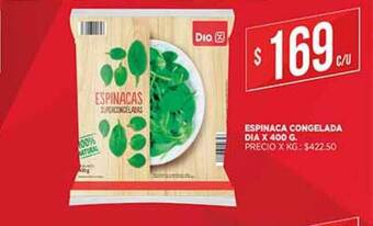 Supermercados DIA Espinaca Congelada Dia x 400 g oferta