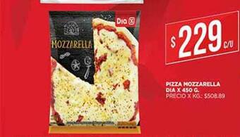 Supermercados DIA Pizza Mozzarella Dia x 450 g oferta
