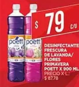 Supermercados DIA Desinfetante Frescura De Lavanda Flores Primavera Poett x 900 ml oferta