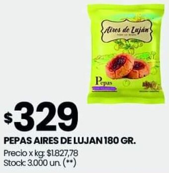 Changomas PEPAS AIRES DE LUJAN 180 GR oferta