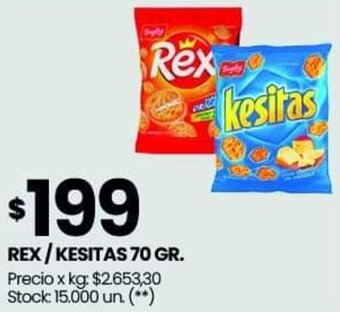 Changomas REX/KESITAS 70 GR oferta